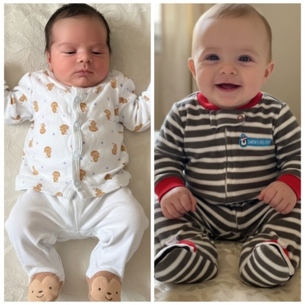 3piece baby boy bundle Gerber Striped & Monkey 1 piece & more